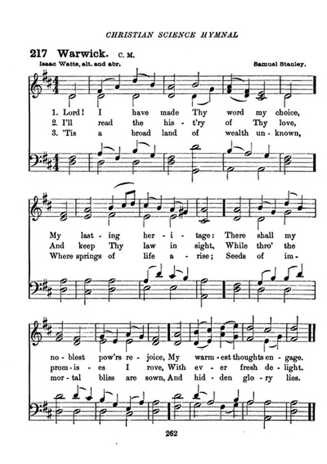 Christian Science Hymnal page 262