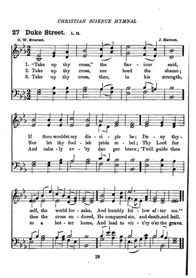 Christian Science Hymnal page 28