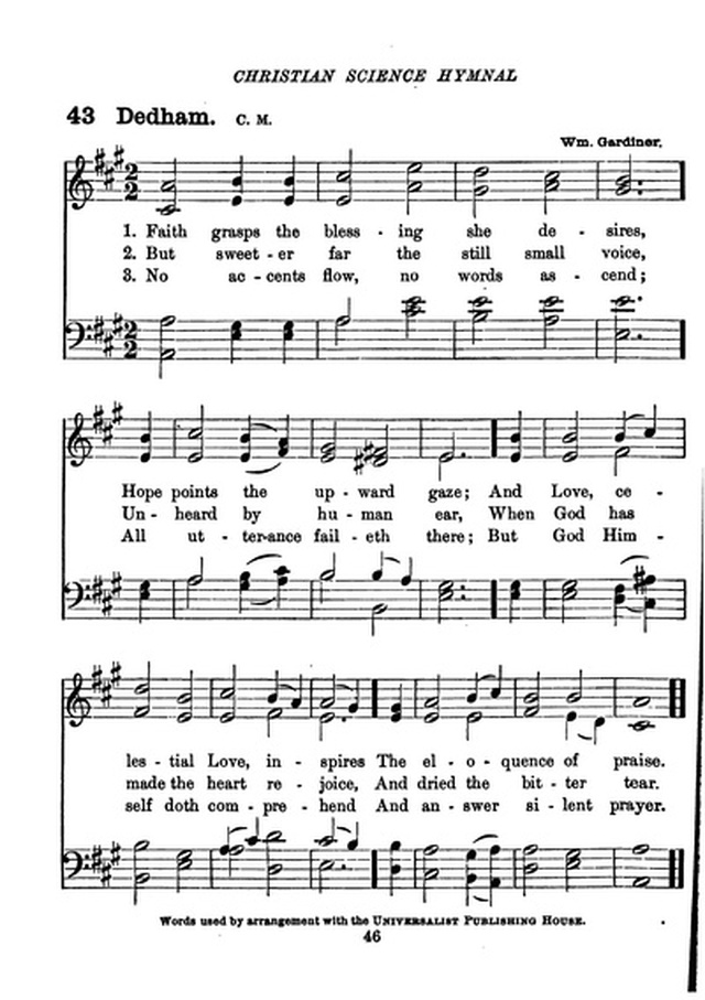 Christian Science Hymnal page 46
