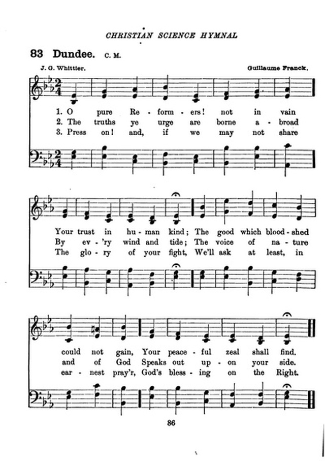 Christian Science Hymnal page 86