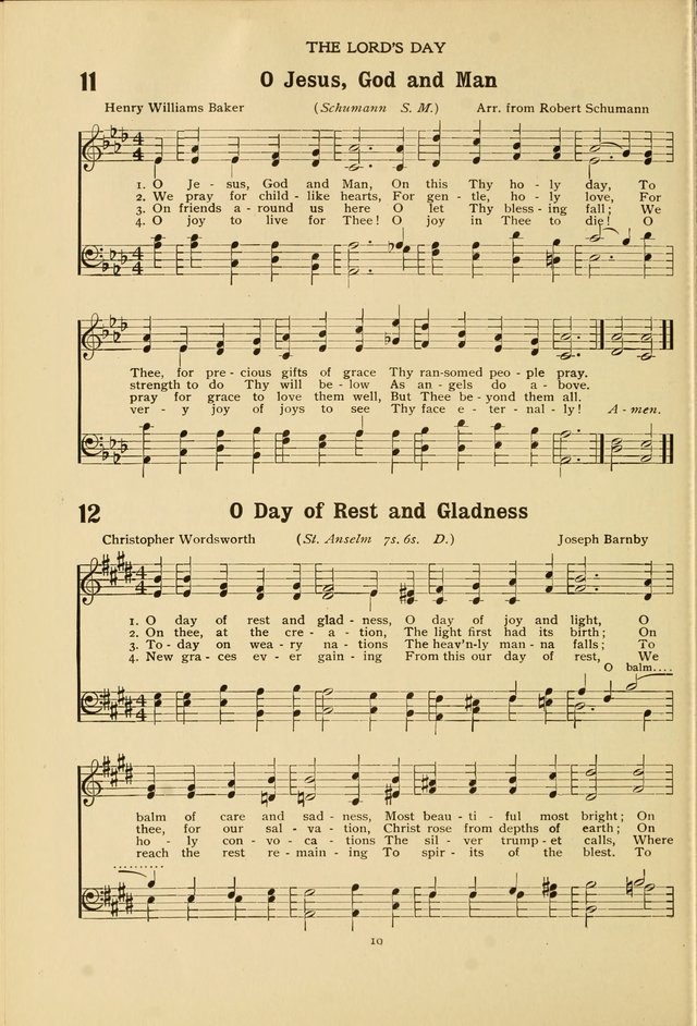The Church School Hymnal page 10