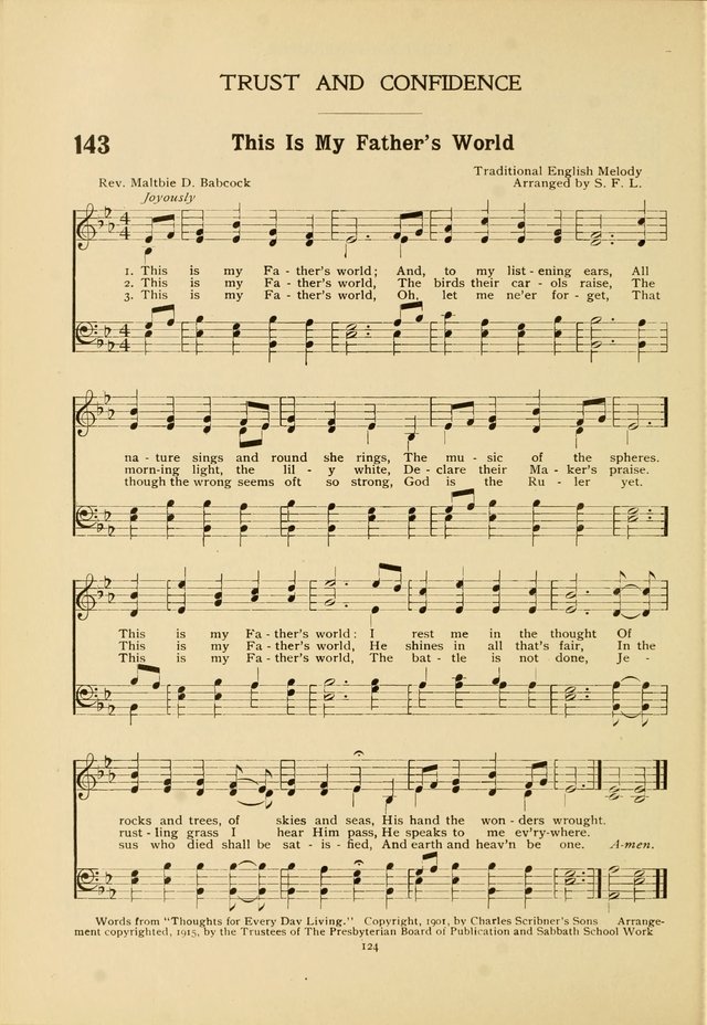 The Church School Hymnal page 124