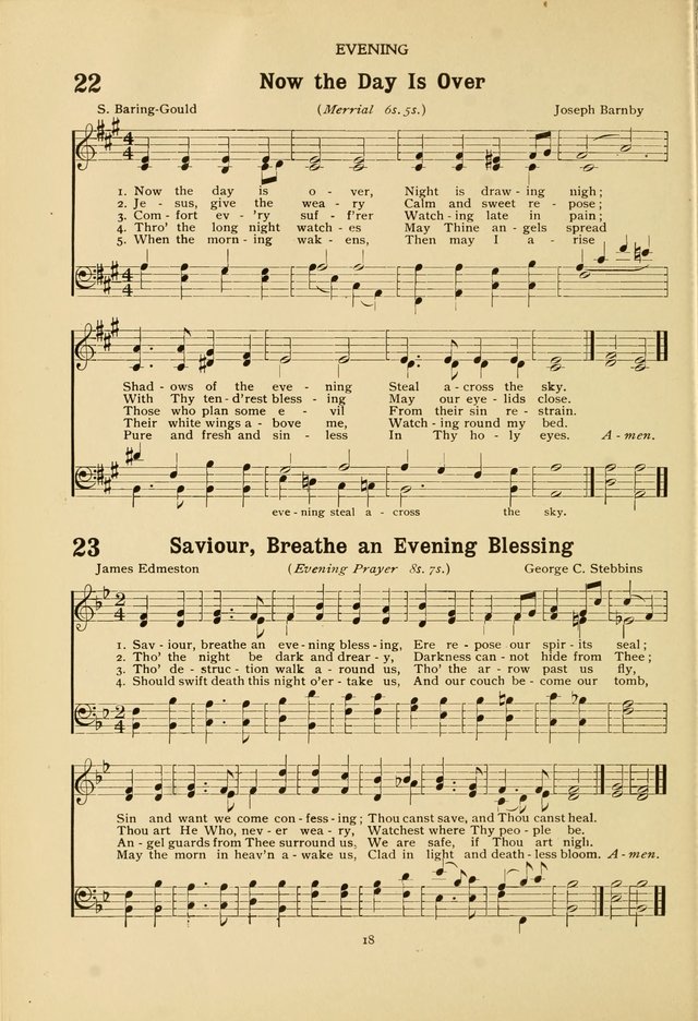 The Church School Hymnal page 18