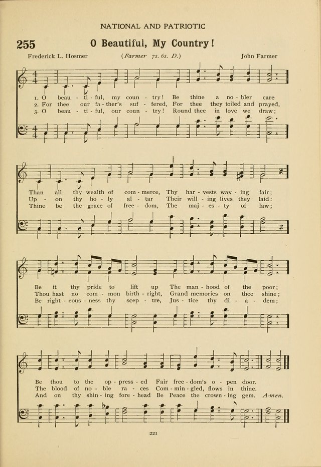 The Church School Hymnal page 221