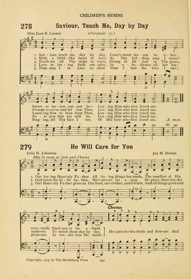 The Church School Hymnal page 240