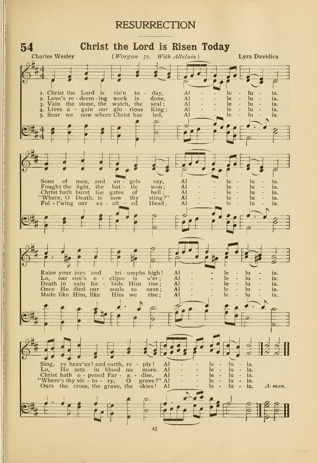The Church School Hymnal page 45