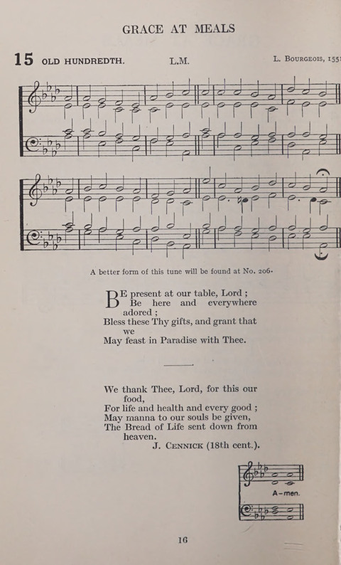 The Church and School Hymnal page 16