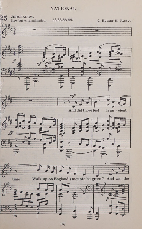 The Church and School Hymnal page 167