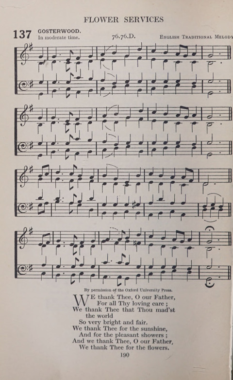 The Church and School Hymnal page 190