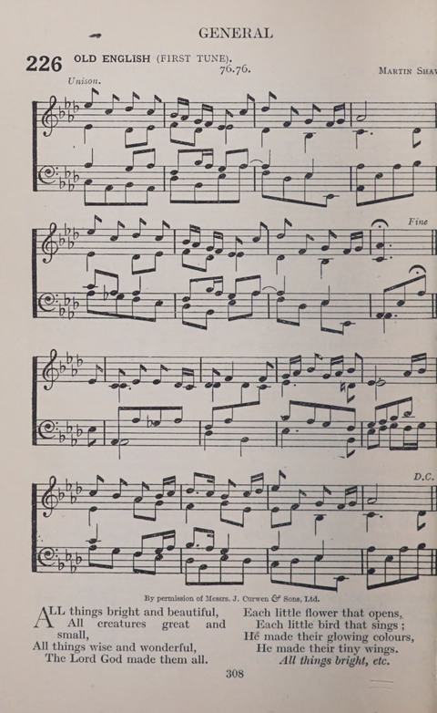 The Church and School Hymnal page 308