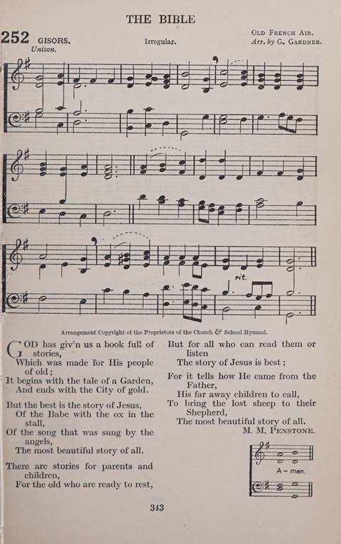 The Church and School Hymnal page 343