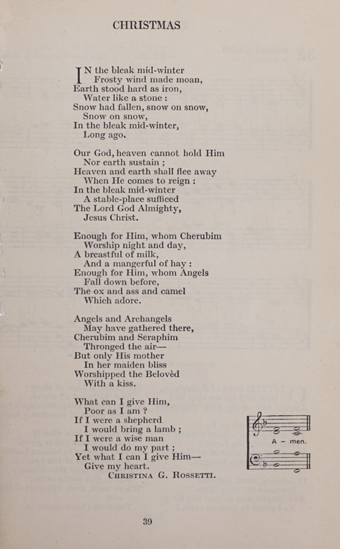 The Church and School Hymnal page 39