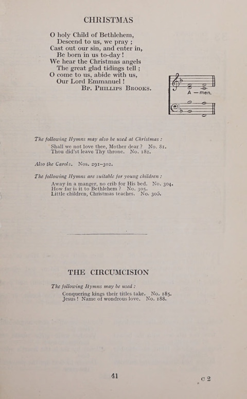 The Church and School Hymnal page 41
