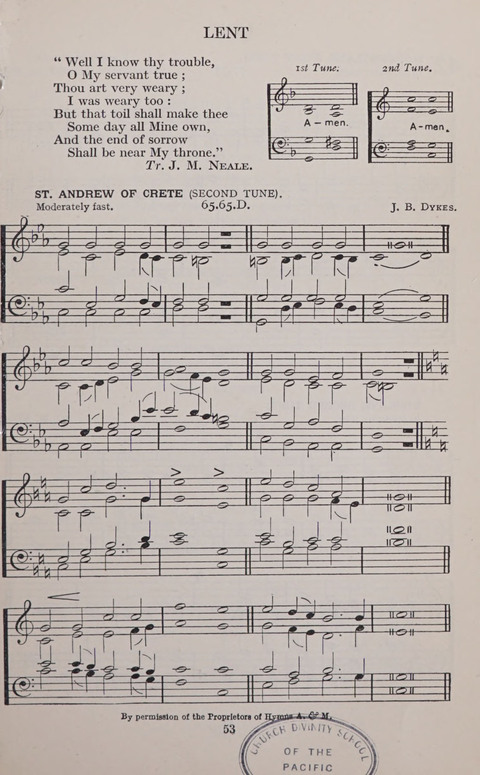 The Church and School Hymnal page 53