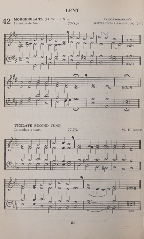 The Church and School Hymnal page 54