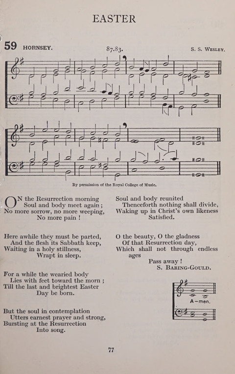 The Church and School Hymnal page 77