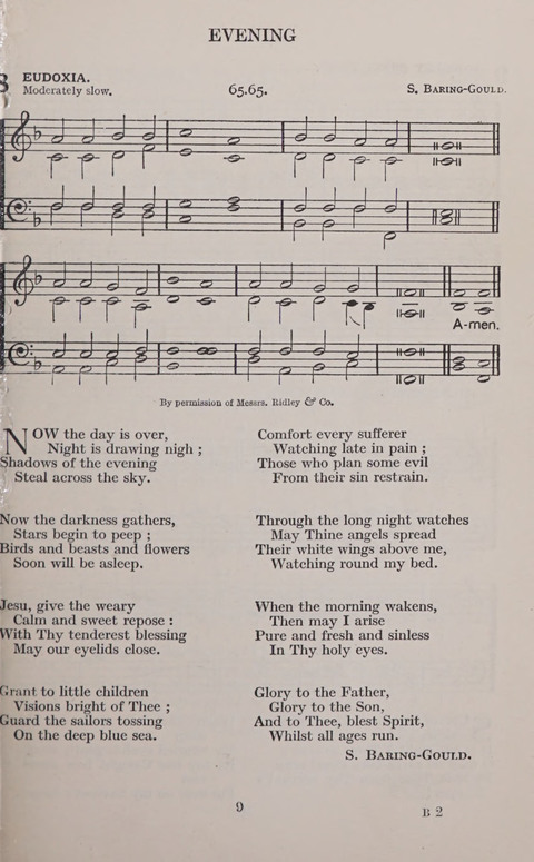 The Church and School Hymnal page 9