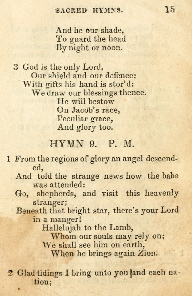 A Collection of Sacred Hymns, for the Church of the Latter Day Saints page 15