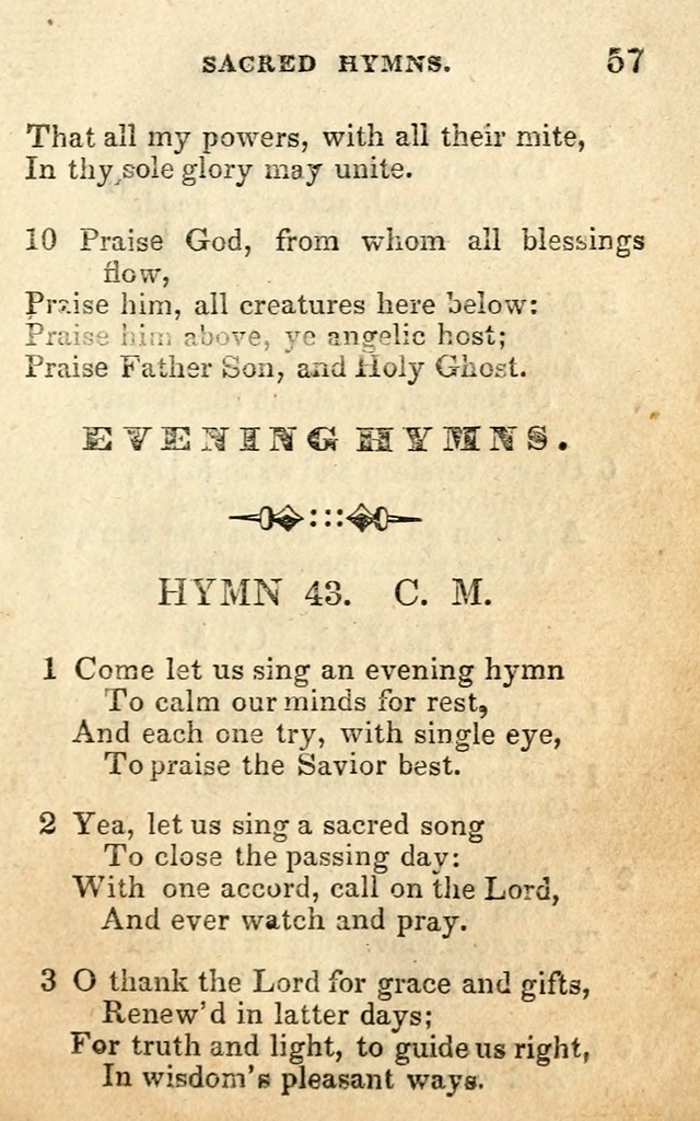 A Collection of Sacred Hymns, for the Church of the Latter Day Saints page 57