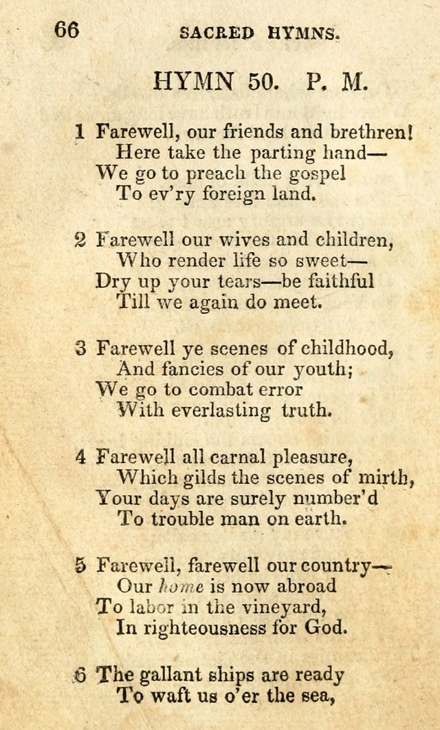 A Collection of Sacred Hymns, for the Church of the Latter Day Saints page 66