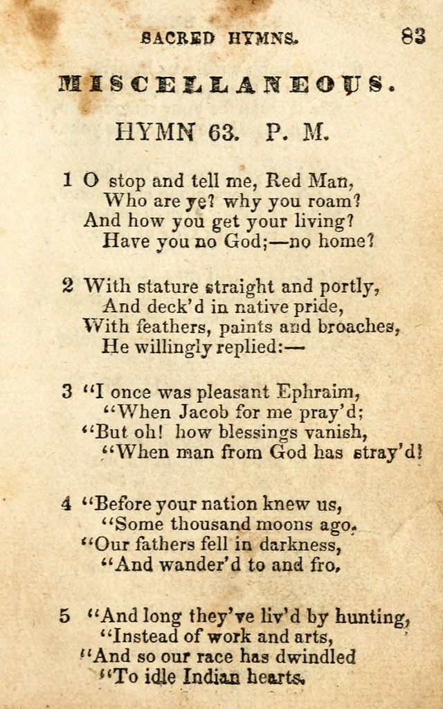 A Collection of Sacred Hymns, for the Church of the Latter Day Saints page 83