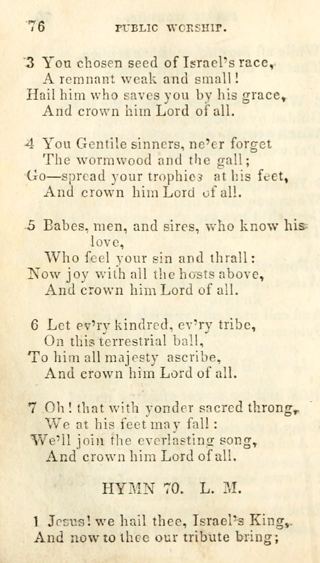 A Collection of Sacred Hymns, for the Church of Jesus Christ of Latter Day Saints page 78