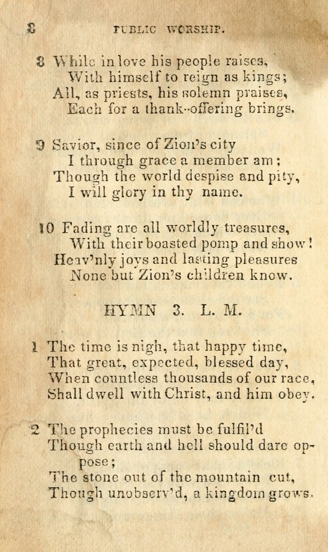 A Collection of Sacred Hymns, for the Church of Jesus Christ of Latter Day Saints page 8