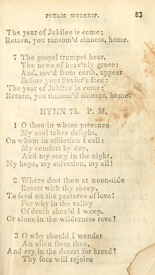A Collection of Sacred Hymns, for the Church of Jesus Christ of Latter Day Saints page 85