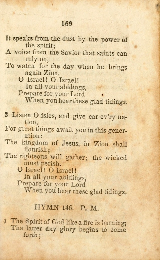 A Collection of Sacred Hymns for the Church of Jesus Christ of Latter-Day  Saints page 170