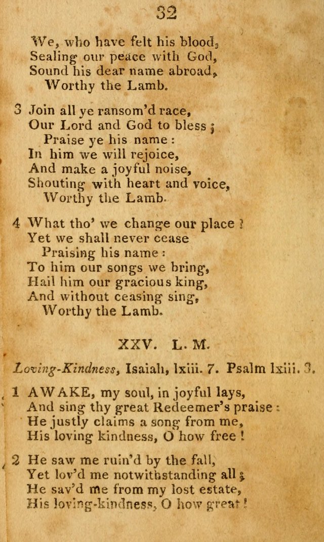 A Choice Selection of Hymns and Spiritual Songs: designed for the use of  the pious page 32