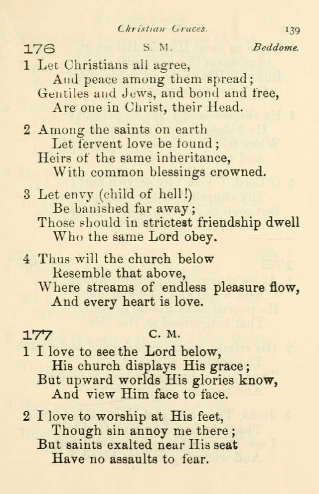 A Choice Selection of Hymns and Spiritual Songs for the use of the Baptist Church and all lovers of song page 142