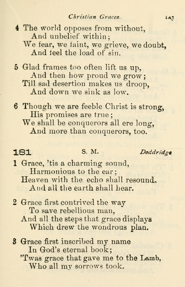 A Choice Selection of Hymns and Spiritual Songs for the use of the Baptist Church and all lovers of song page 146