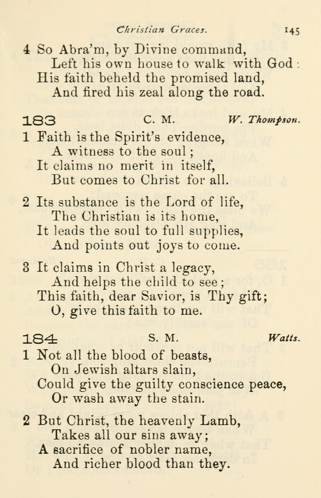 A Choice Selection of Hymns and Spiritual Songs for the use of the Baptist Church and all lovers of song page 148