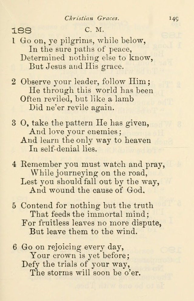 A Choice Selection of Hymns and Spiritual Songs for the use of the Baptist Church and all lovers of song page 152