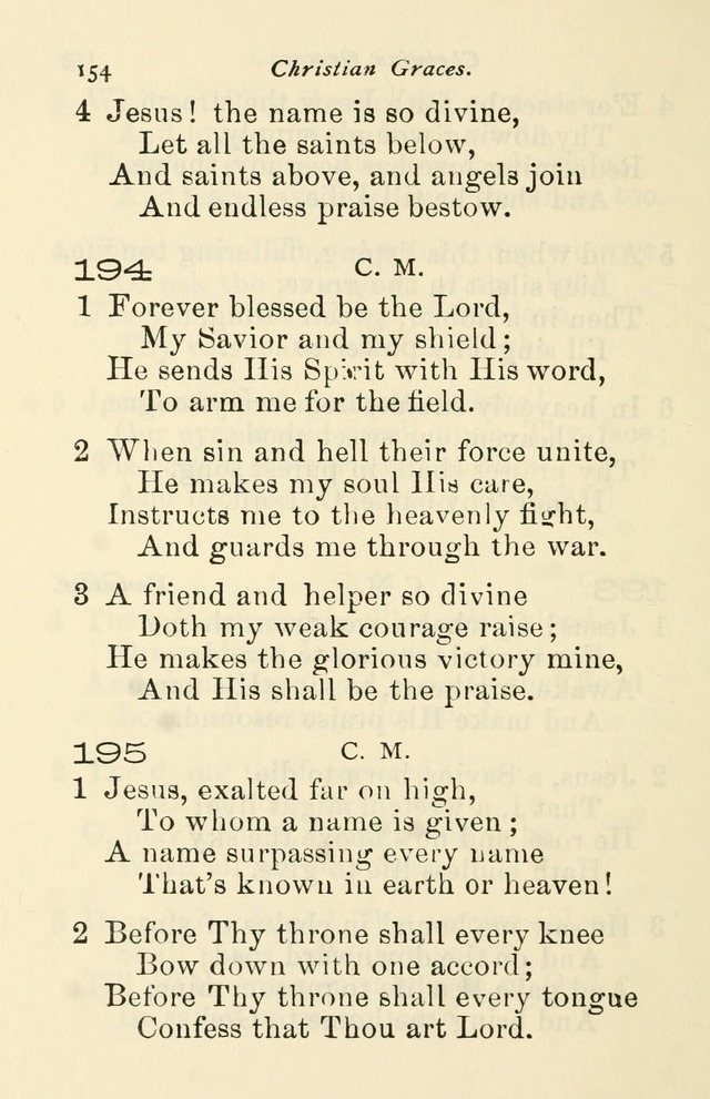A Choice Selection of Hymns and Spiritual Songs for the use of the Baptist Church and all lovers of song page 157