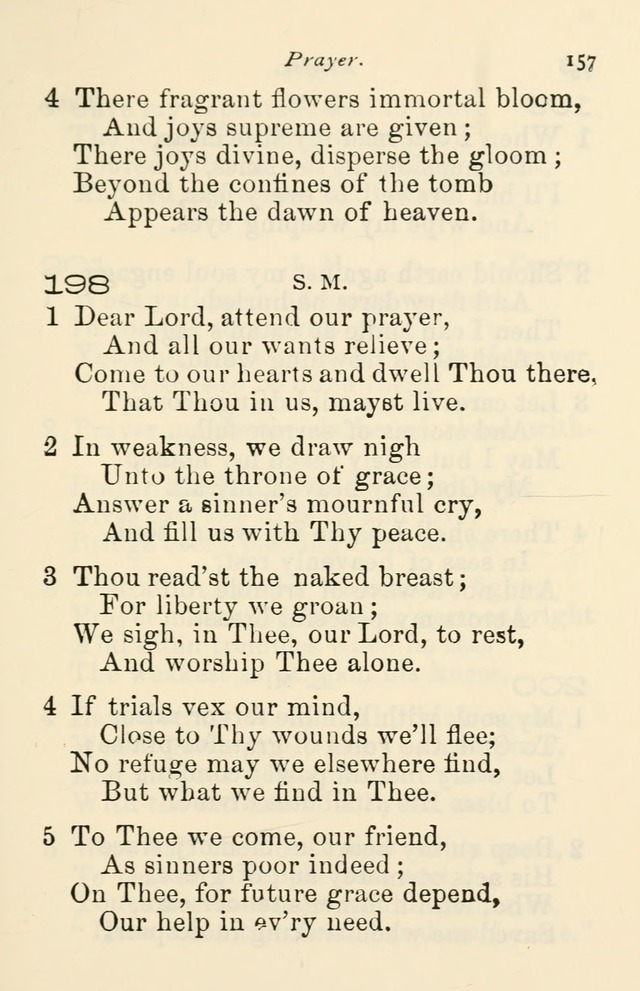 A Choice Selection of Hymns and Spiritual Songs for the use of the Baptist Church and all lovers of song page 160