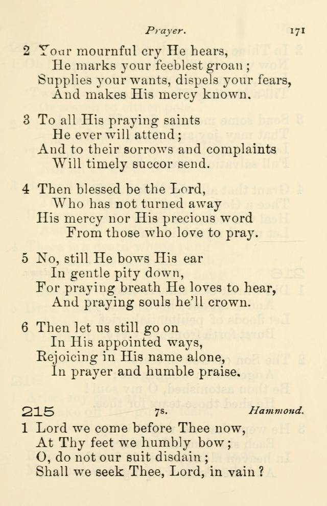 A Choice Selection of Hymns and Spiritual Songs for the use of the Baptist Church and all lovers of song page 174