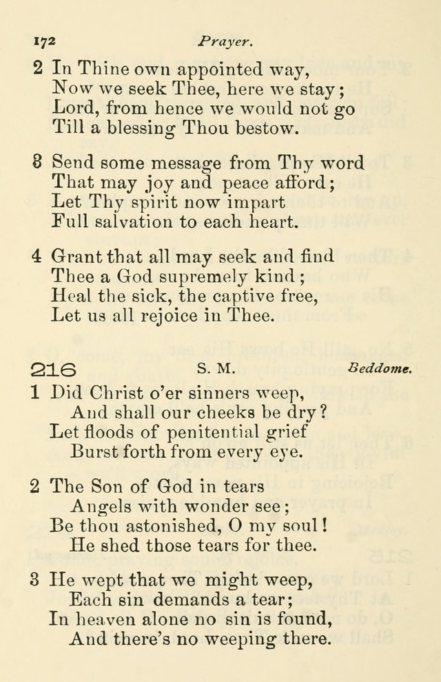 A Choice Selection of Hymns and Spiritual Songs for the use of the Baptist Church and all lovers of song page 175