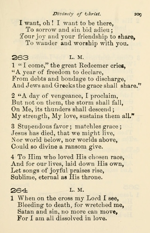 A Choice Selection of Hymns and Spiritual Songs for the use of the Baptist Church and all lovers of song page 212