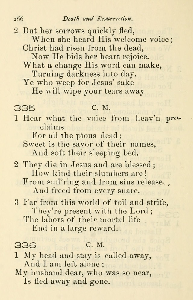 A Choice Selection of Hymns and Spiritual Songs for the use of the Baptist Church and all lovers of song page 269