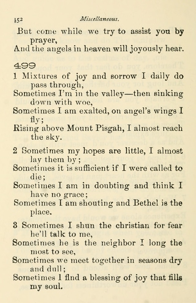 A Choice Selection of Hymns and Spiritual Songs for the use of the Baptist Church and all lovers of song page 455