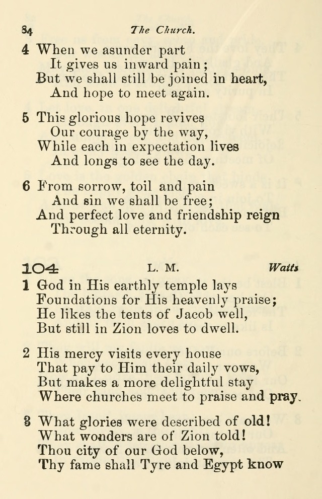 A Choice Selection of Hymns and Spiritual Songs for the use of the Baptist Church and all lovers of song page 87