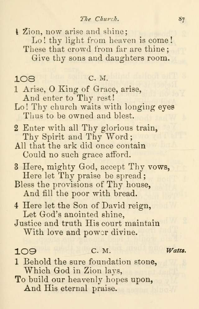 A Choice Selection of Hymns and Spiritual Songs for the use of the Baptist Church and all lovers of song page 90