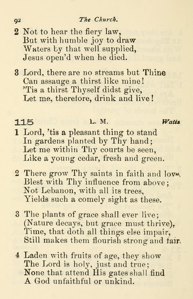 A Choice Selection of Hymns and Spiritual Songs for the use of the Baptist Church and all lovers of song page 95