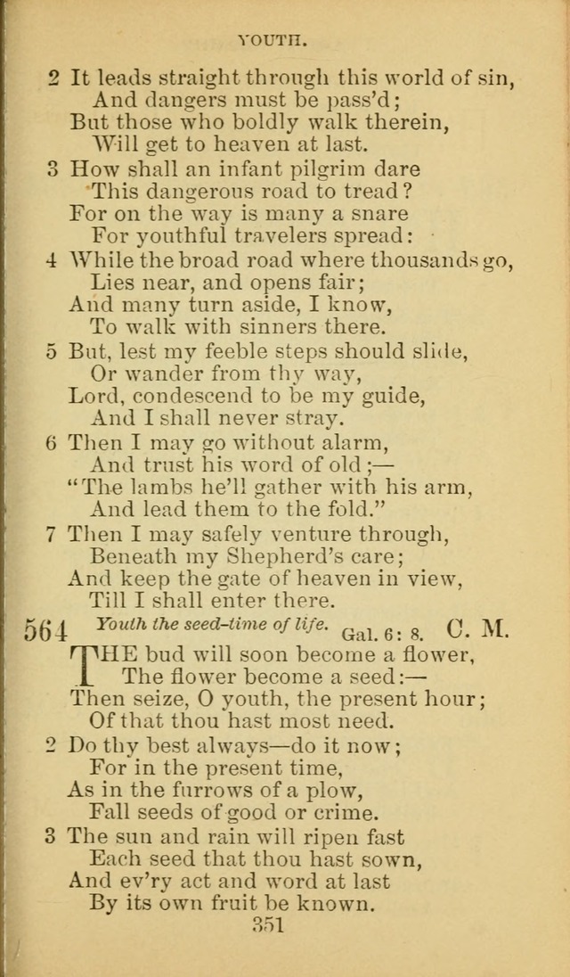 A Collection of Spiritual Hymns: adapted to the Various Kinds of Christian Worship, and especially designed for the use of the Brethren in Christ. 2nd ed. page 353