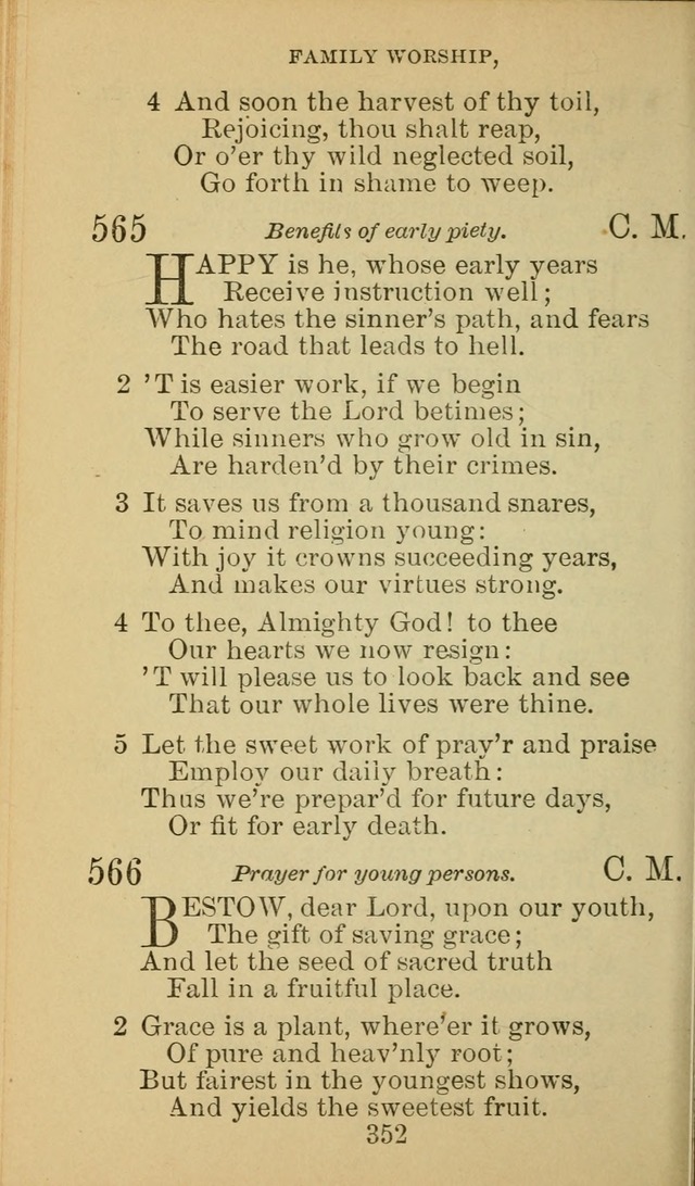 A Collection of Spiritual Hymns: adapted to the Various Kinds of Christian Worship, and especially designed for the use of the Brethren in Christ. 2nd ed. page 354