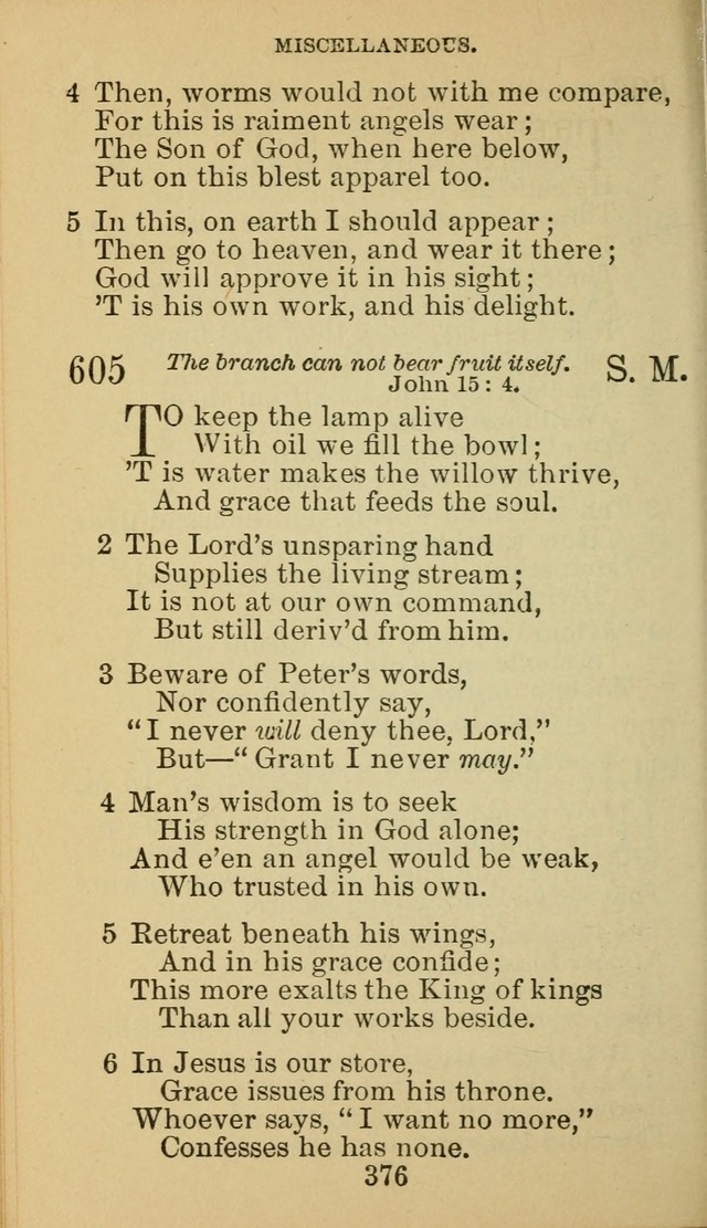 A Collection of Spiritual Hymns: adapted to the Various Kinds of Christian Worship, and especially designed for the use of the Brethren in Christ. 2nd ed. page 378