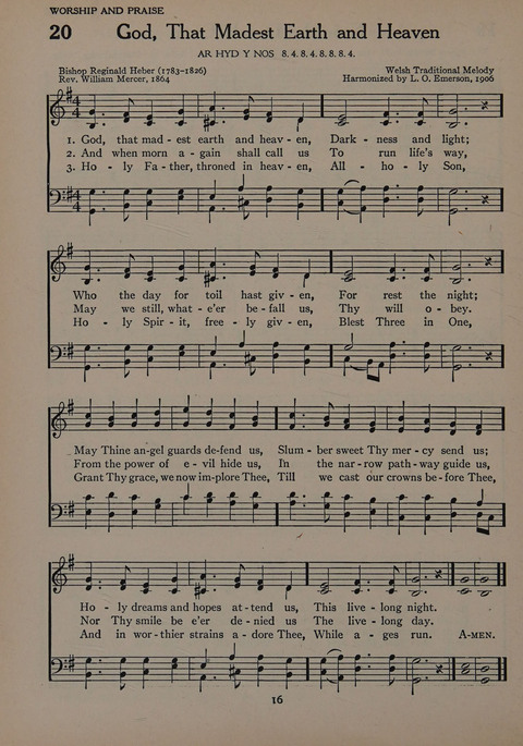 The Church School Hymnal for Youth page 16
