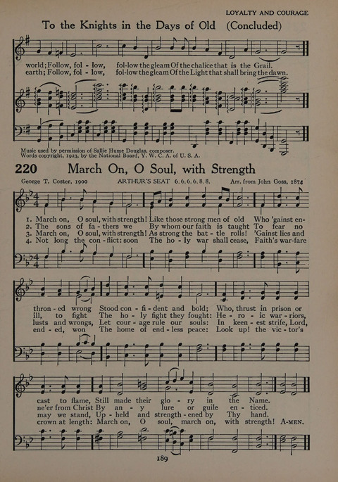 The Church School Hymnal for Youth page 189