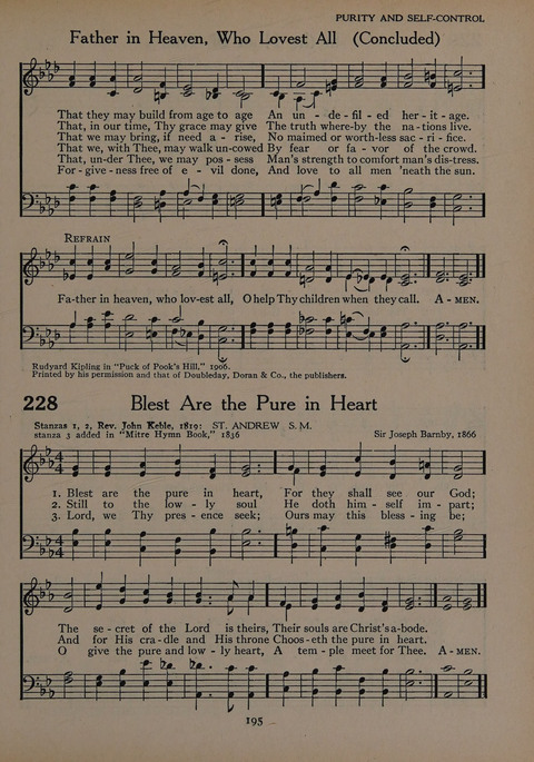 The Church School Hymnal for Youth page 195